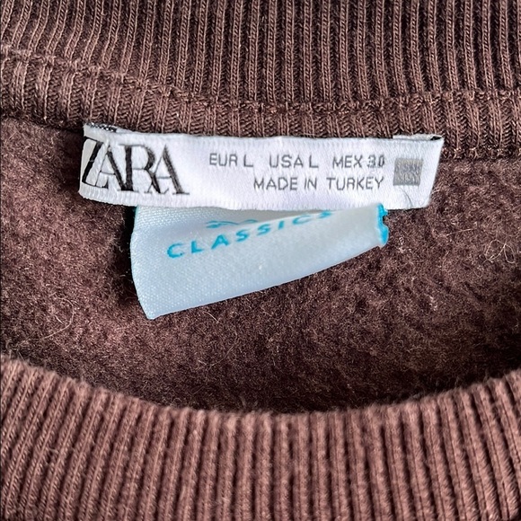 ZARA DISNEY CLASSICS Bambi Brown Crew Neck Sweatshirt, Size L - Picture 4 of 7